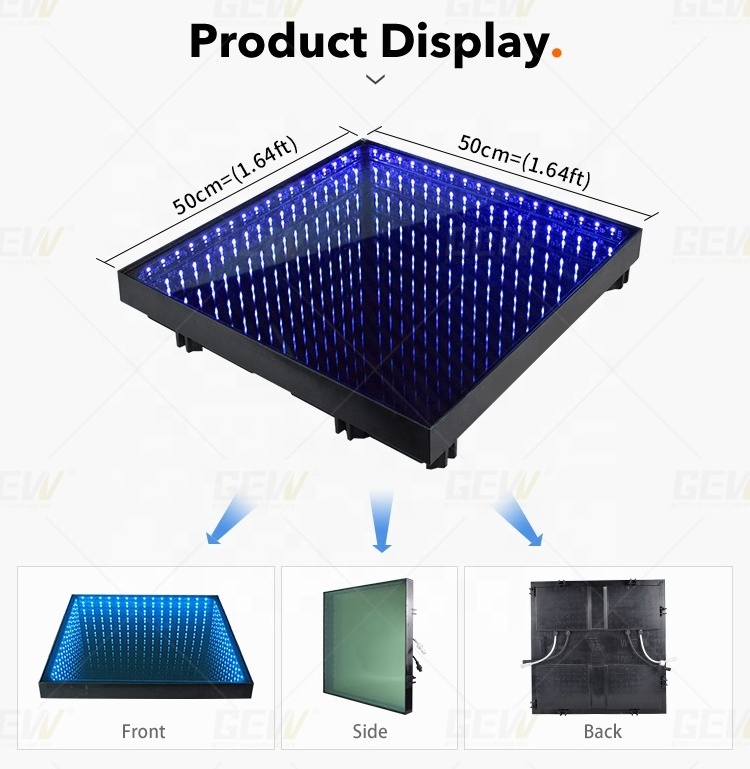 Outdoor LED Dance Floor Factory Direct Wholesale Wedding 3d Infinity Mirror Led Dance Floor For Wedding Party