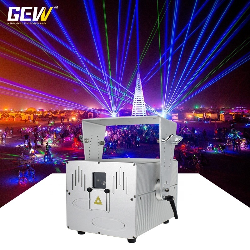 GEVV 5W - 20W Red Green Blue Full Color Sky Beam Light Outdoor Waterproof Laser Light