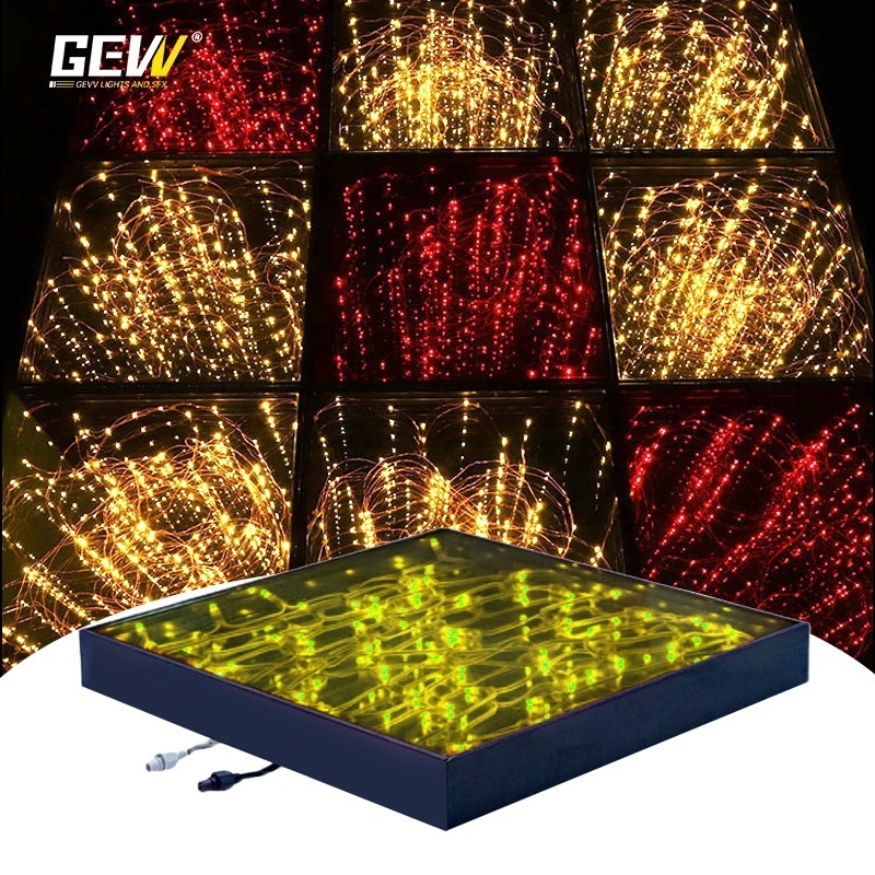 Portable 3D Infinity Mirror LED Dance Floor For Wedding Night Club DJ