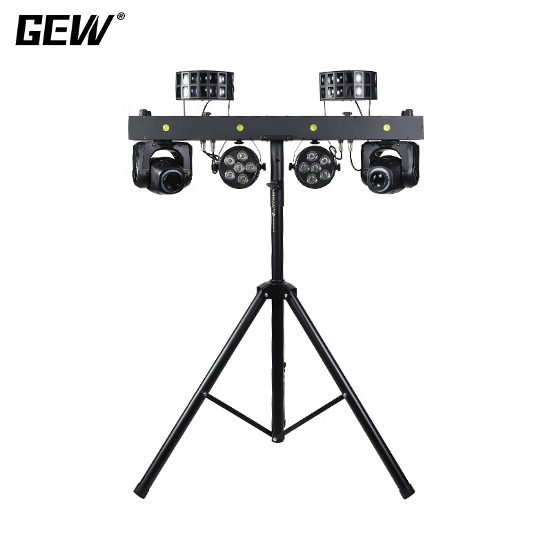 Dj Lights Disco Dj Equipment Gig Bar 4pcs 12x1w RGBW 4in1 Professional Portable Led Par Bar Stage Lighting With Stand