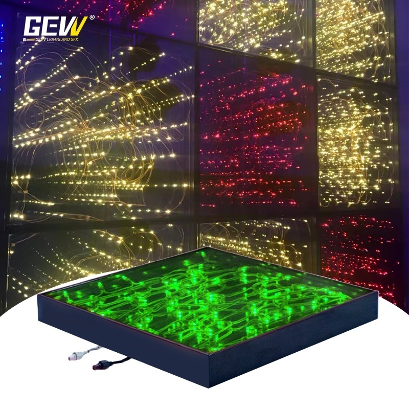 Portable 3D Infinity Mirror LED Dance Floor For Wedding Night Club DJ