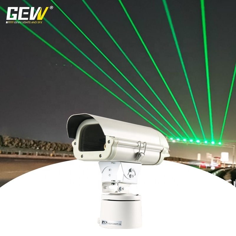 GEVV Movable Rotating Landmark Outdoor Roof Raiway Green Light Waterproof Laser Light