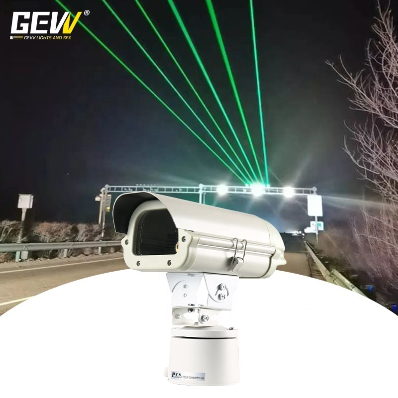 GEVV Movable Rotating Landmark Outdoor Roof Raiway Green Light Waterproof Laser Light