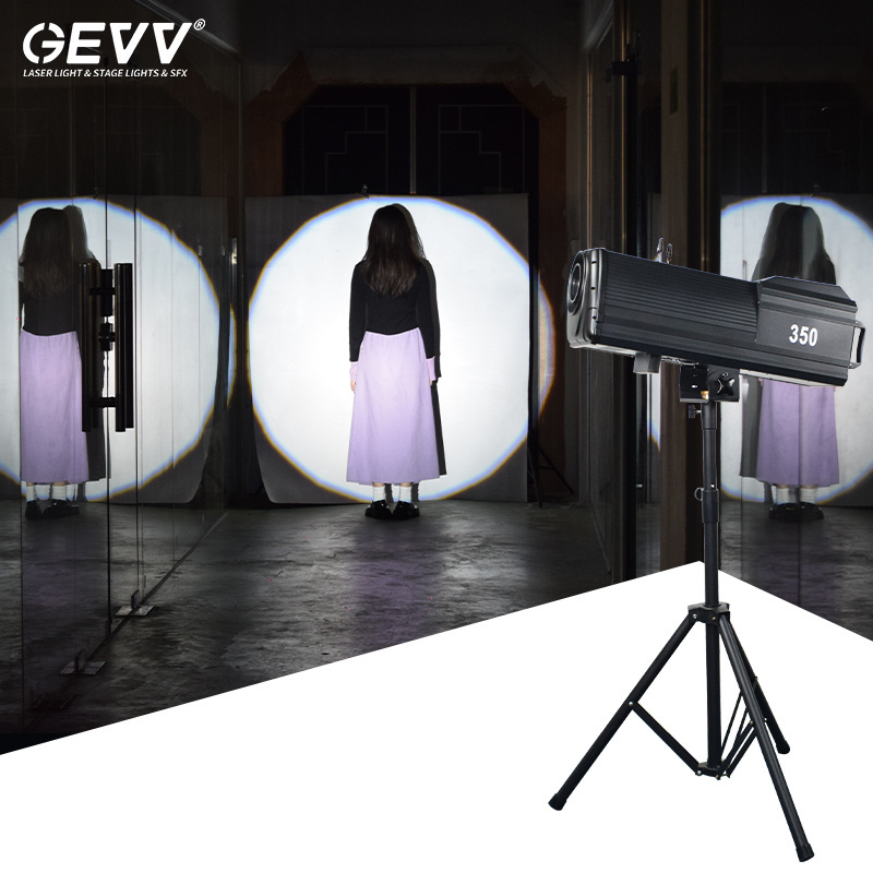 GEVV Wedding Stage Equipment LED Auto 17R 350W Follow Spot Light for Studio Show