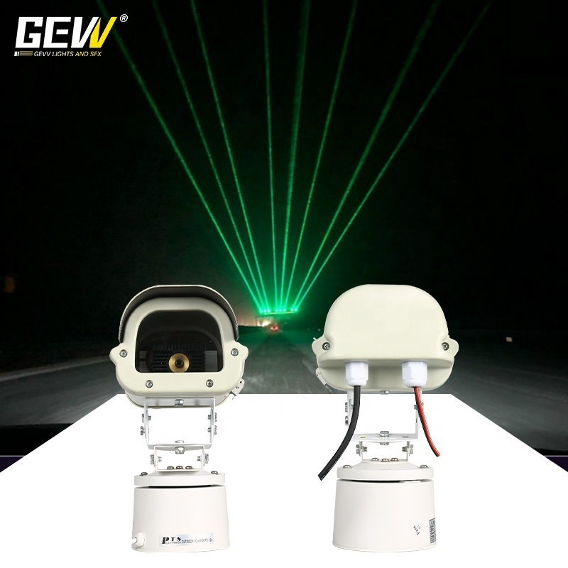 GEVV Movable Rotating Landmark Outdoor Roof Raiway Green Light Waterproof Laser Light