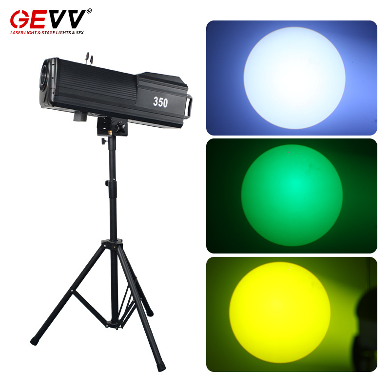 GEVV Wedding Stage Equipment LED Auto 17R 350W Follow Spot Light for Studio Show