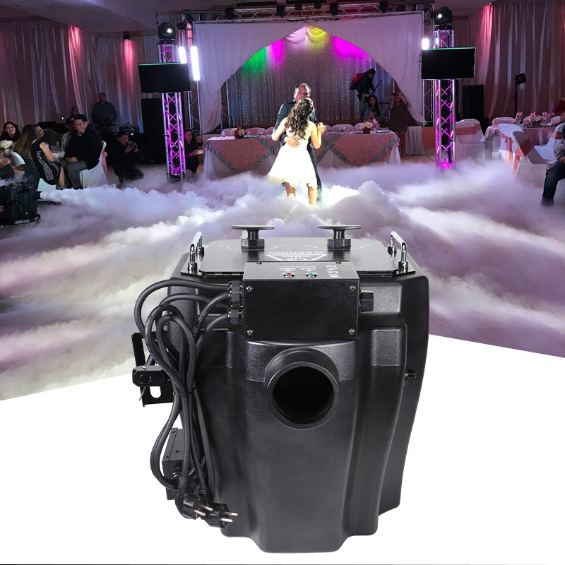 GEVV Concert Wedding KTV Party Effect Equipment Heavy Duty 6000w Big Large Smoke Cannon Low Dry Ice Fog Machine