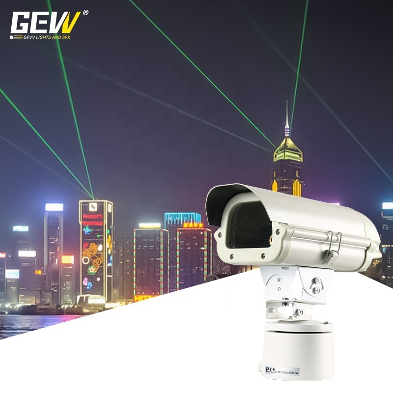 GEVV Movable Rotating Landmark Outdoor Roof Raiway Green Light Waterproof Laser Light