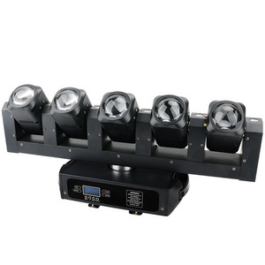 Professional 5*40W RGBW 4 in 1 beam White LED Moving Head Strobe Effect Swing Dj Bar Light Club Stage Lighting