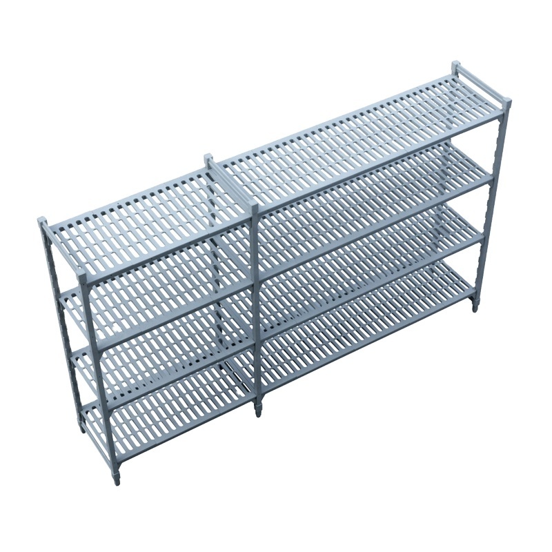 Easy To Adjust Environmental Plastic Shelving Cold Room Food Storage Shelf