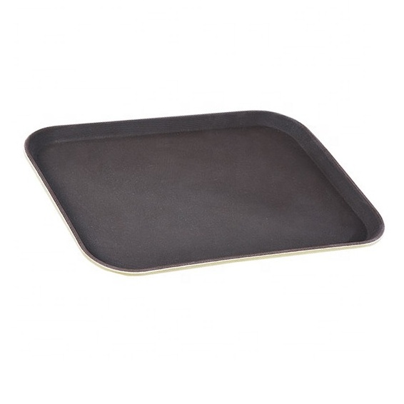 Custom Restaurant Non Slip Fast Food Tray Fiber glass Jiwins Rectangle Standard Fiber Glass Serving Tray