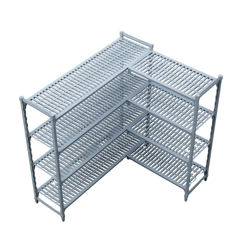 Easy To Adjust Environmental Plastic Shelving Cold Room Food Storage Shelf