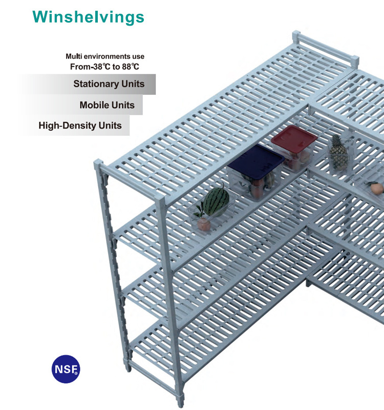 jiwins Adjustable Commercial Heavy Storage Shelf walk-in freezer shelving for Hotel Restaurant