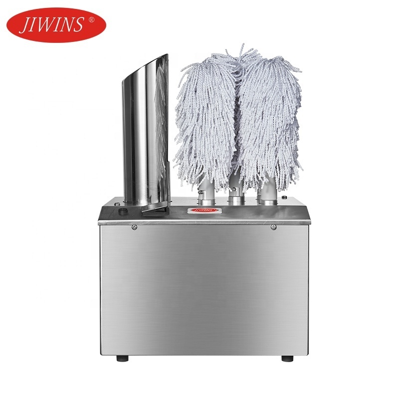 Jiwins Factory Stainless Steel Electric Commercial Glassware Dryer Polishing Washer Wiping Machine Wine Glass Cup Polisher