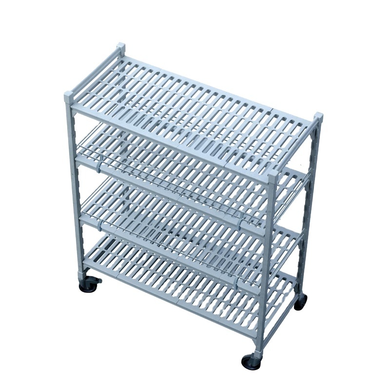 Easy To Adjust Environmental Plastic Shelving Cold Room Food Storage Shelf