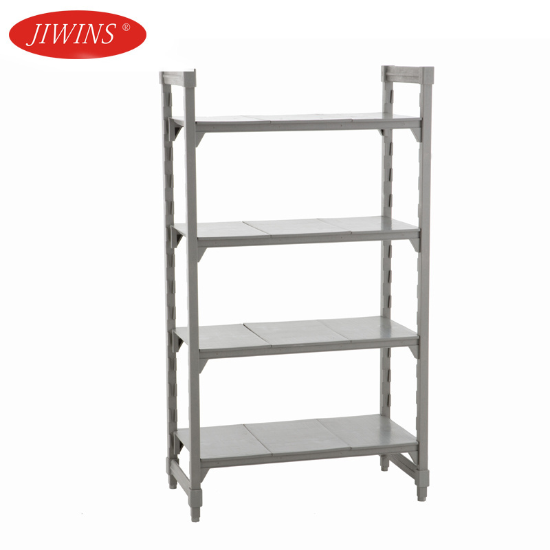 Jiwins PP Plastic Modular Storage Cooler Room Shelves Storage Heavy Duty 4 5 6 Tiers Walk in Cooler shelving for Cold Room