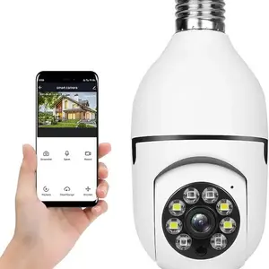 Factory hot selling 360 degree CCTV bulb camera wifi network camera bulb 480P light bulb WIFI camera  Family guardianship