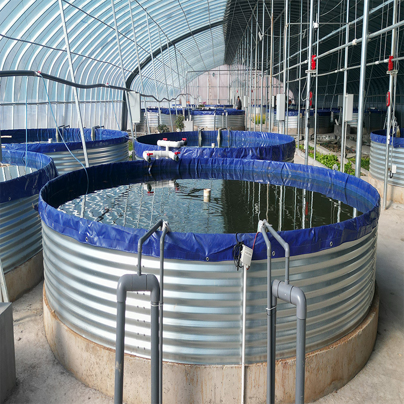 Pvc water biofloc tank for fish and shrimp RAS Tilapia farming fisheries aquaculture system equipment farming