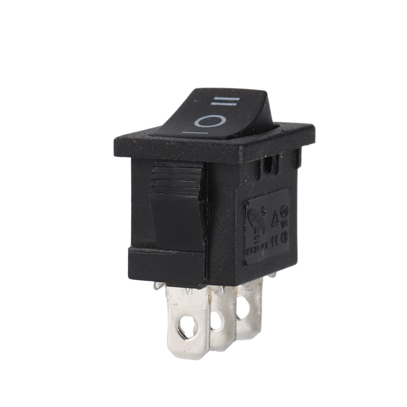 PINYI 6A/250V 10A/125V 21x15mm Switch Panel 3 Position ON-OFF-ON KCD3-1121N Black Rocker Switches