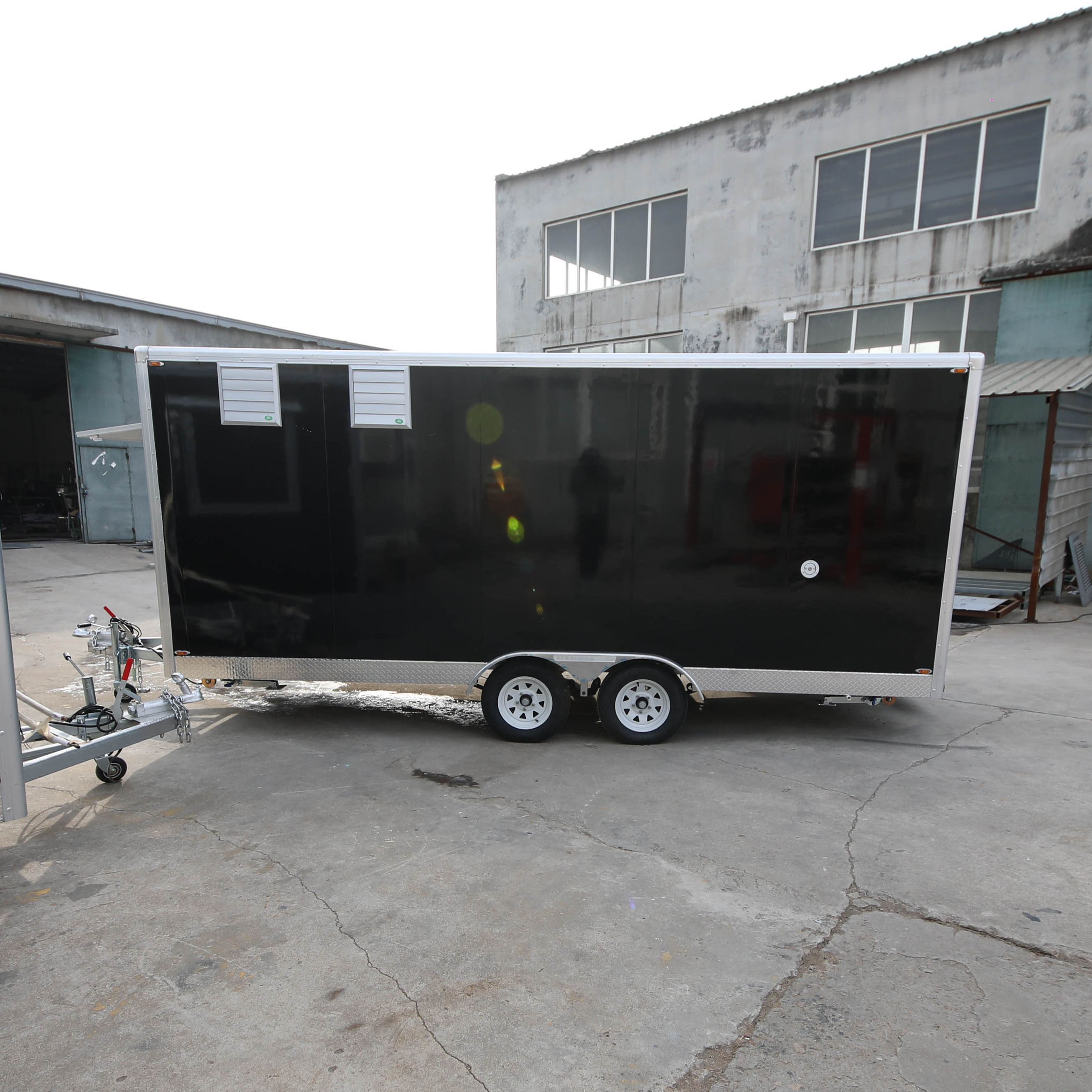 12ft Fully catering  Food Truck hot dog USA Customized Food Trailer With Full restaurant Kitchen Mobile food car