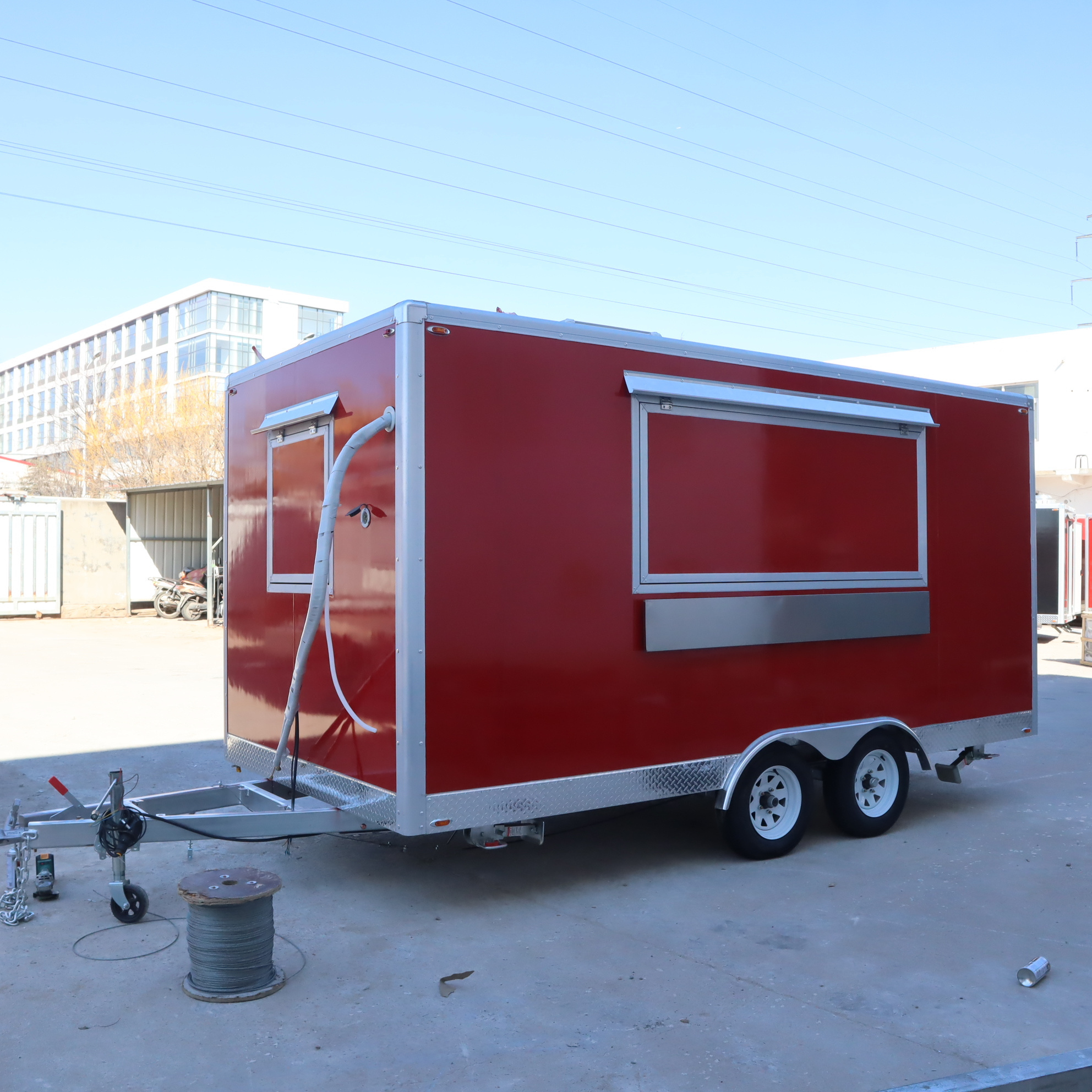 Megastar commercial food van concession street mobile food truck cart fast food trailer for sale usa europe Australia