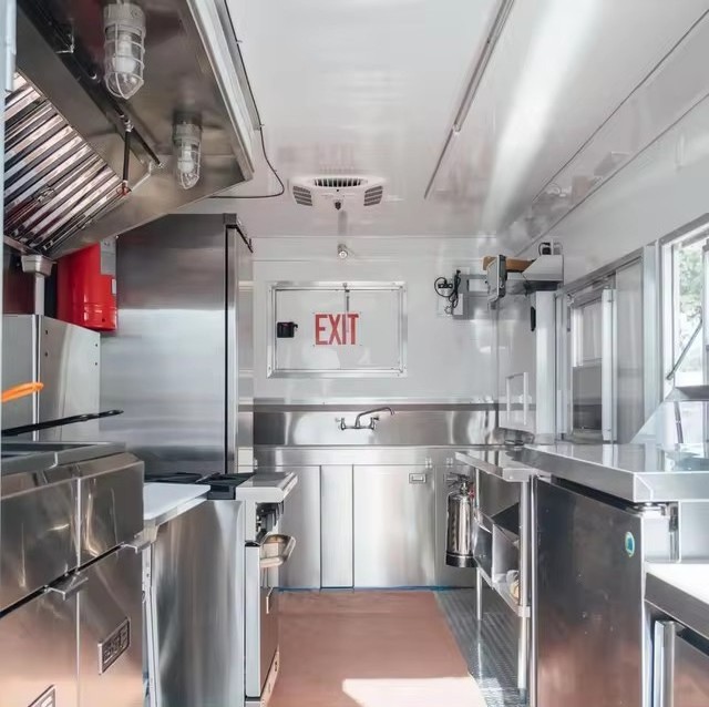 Juxing Mobile Kitchen Pizza BBQ Fast Food Trailer Airstream