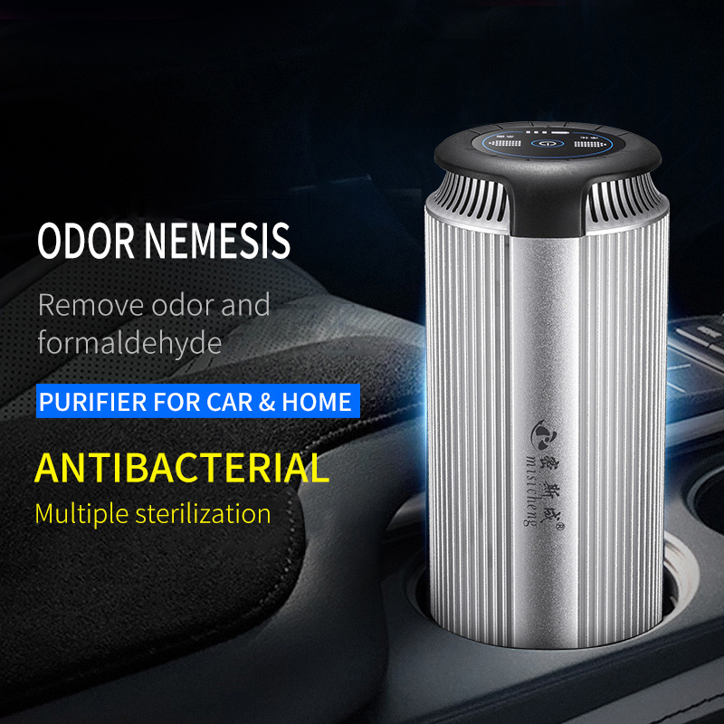 Car Air Purifier, High Efficiency Ozone Air Sterilizer Eliminates Smoke, Dust, Pollen and Bad Odors for Auto and Small Space