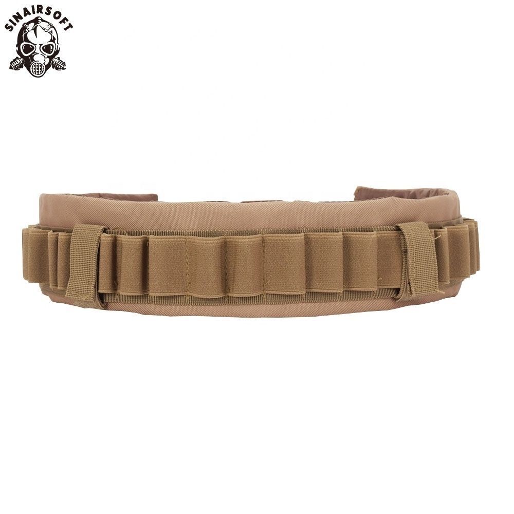 25 Round Shell Belt Bandolier Pouch 12GA Cartridge Ammo Holder Bandoleer Multicam