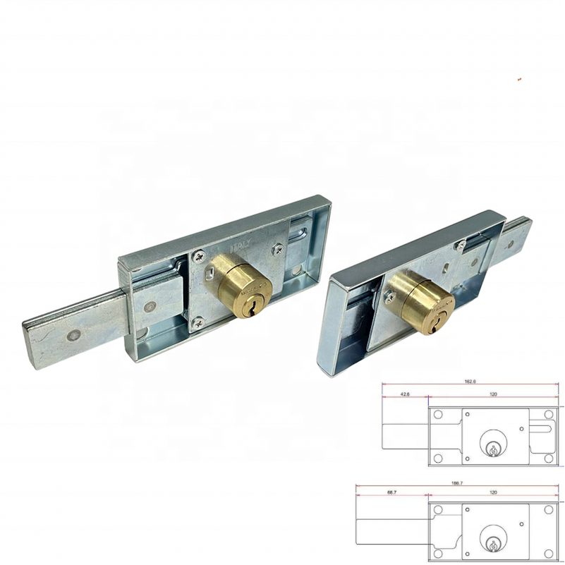 Two Side Roller Shutter Door Latch Bolt Rolling Door Locks Roll Up Gate Lock