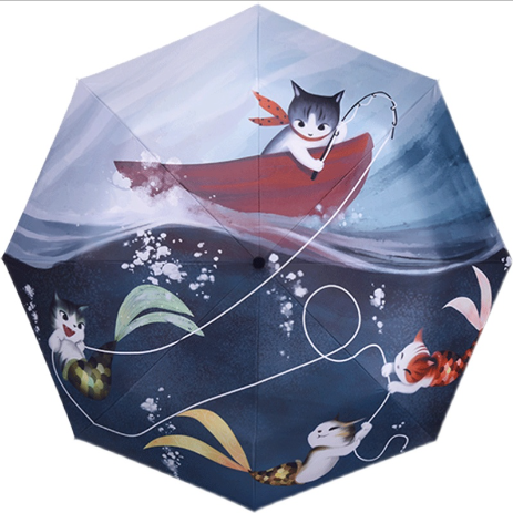 Vigreat High Quality Custom Your Own Design Anime Umbrella Outdoor Folding Umbrellas