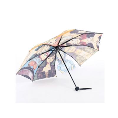 Vigreat Cute Anime Printed Outdoor Umbrella Custom 3 Folding Waterproof Umbrellas