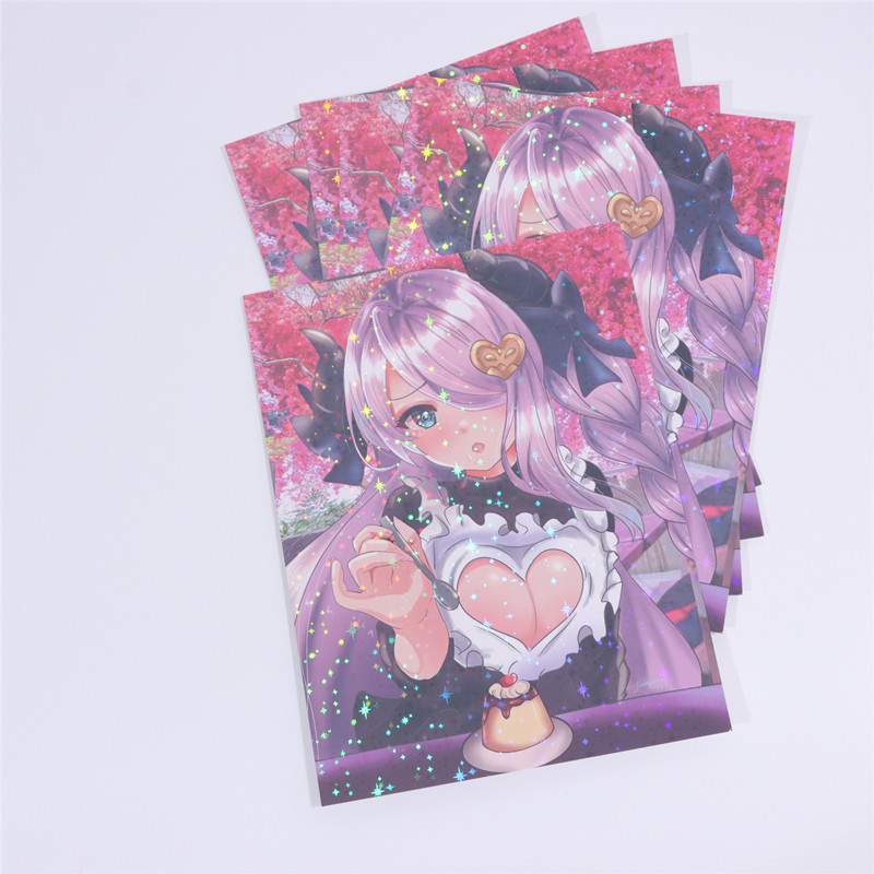 Vigreat High Quality Anime Posters Digital Printing Poster Custom Cartoon Stickers