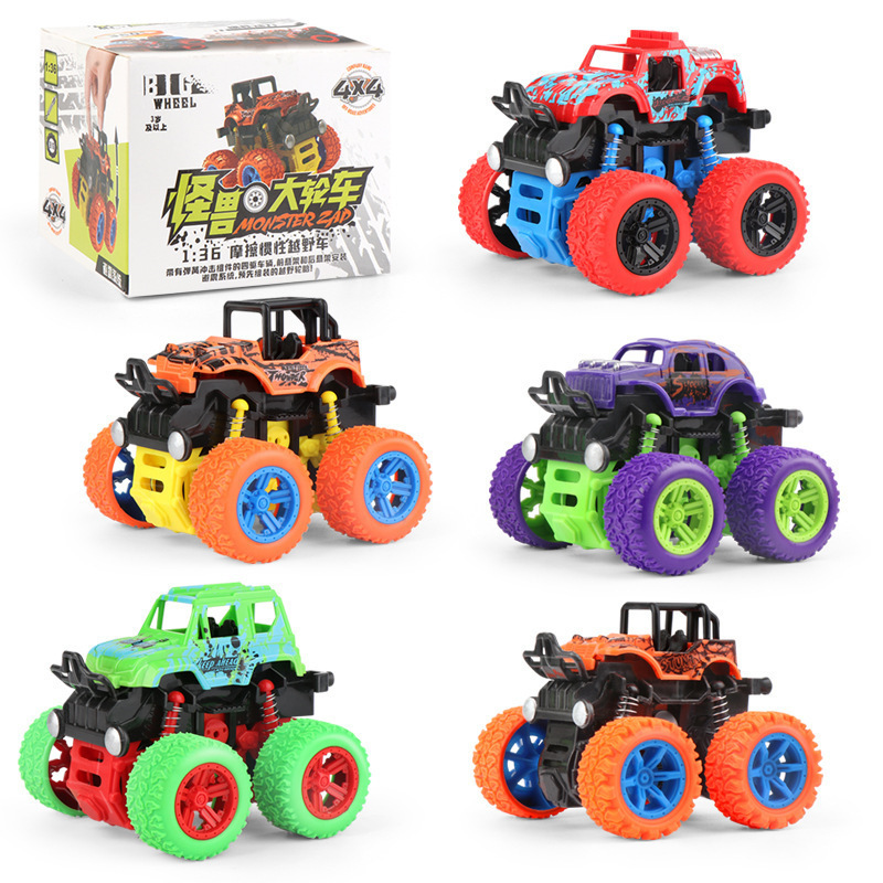 Wholesale Kids Cars Toy Monster Truck Inertia SUV Friction Power Vehicles Baby Boy Car Toys Blaze Truck Children Toys Car