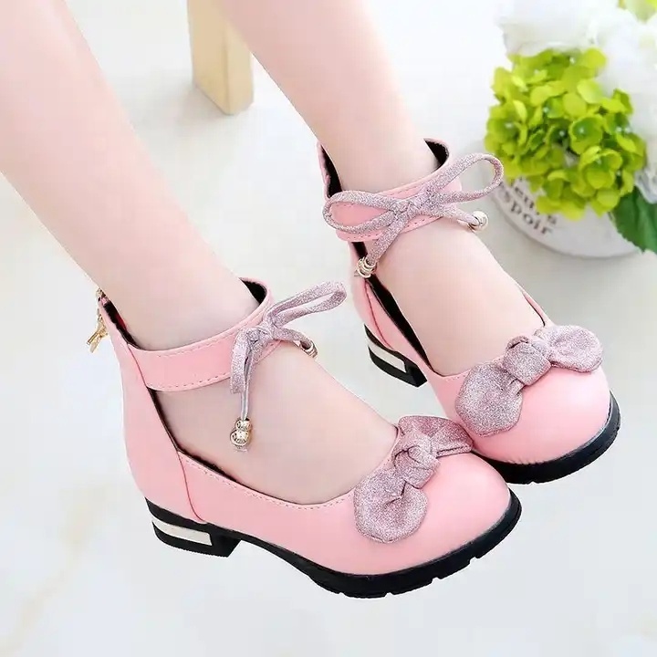 2024 Hot Selling Fashion Children Shoes For Girls Soft Sole Girls School Outdoor Casual Shoes Kids Sweet Princess Shoe