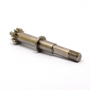 Professional manufacture precision stainless steel gear drive motor spindle shaft