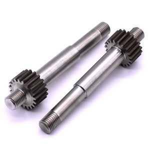 Jiyan Factory Customized CNC Turning Machining Motor Shafts Stainless Steel Spline Drive Gear Shaft