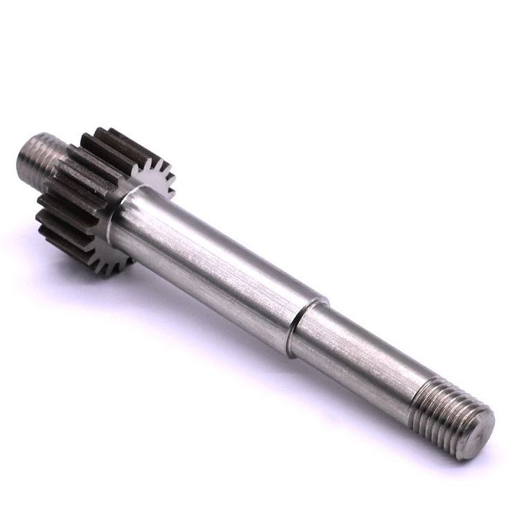 Jiyan Factory Customized CNC Turning Machining Motor Shafts Stainless Steel Spline Drive Gear Shaft