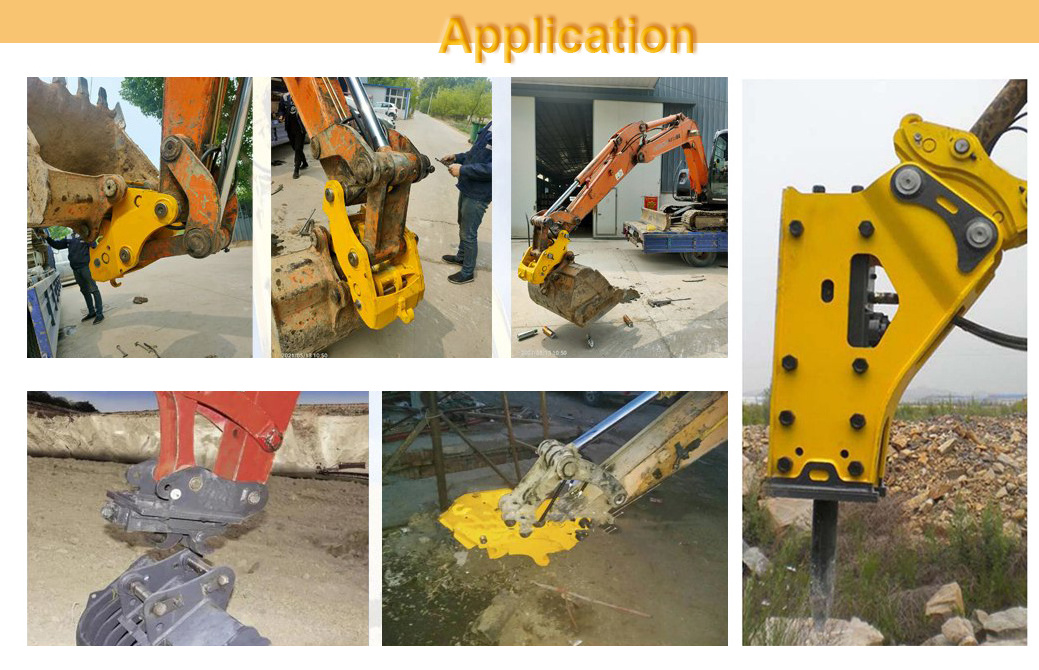 China Hot Sale Construction Equipment  Excavator Attachments Hydraulic Rock Jack Breaking Hammer