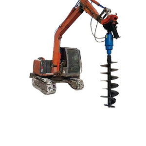 Factory Drill Rig Mini Tractors Accessories Hydraulic Excavator Mounted Drill Earth Auger