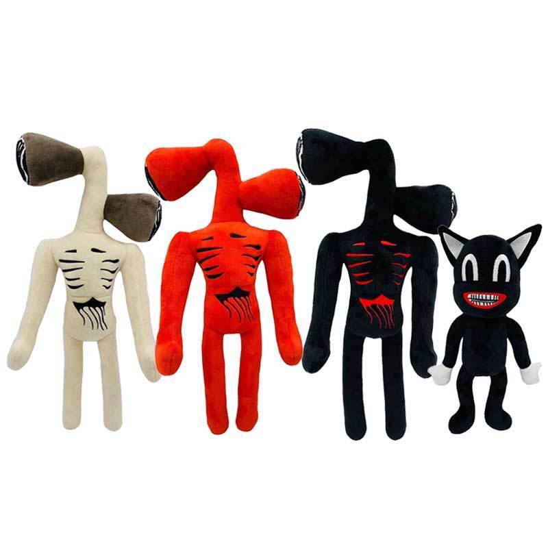 Wholesale Anime Siren Head Plush Toy Cartoon Sirenhead Stuffed  Doll Horror Black Cat Peluches Toys