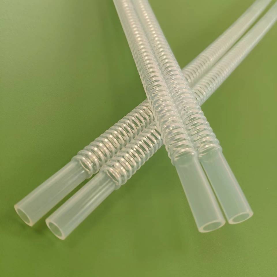 Clear Corrugated Tube Medical FEP PFA PTFE Corrugated Tubing