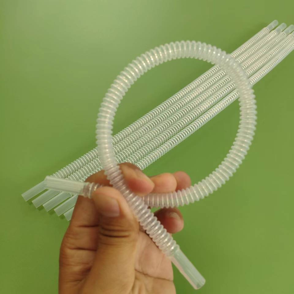 Clear Corrugated Tube Medical FEP PFA PTFE Corrugated Tubing