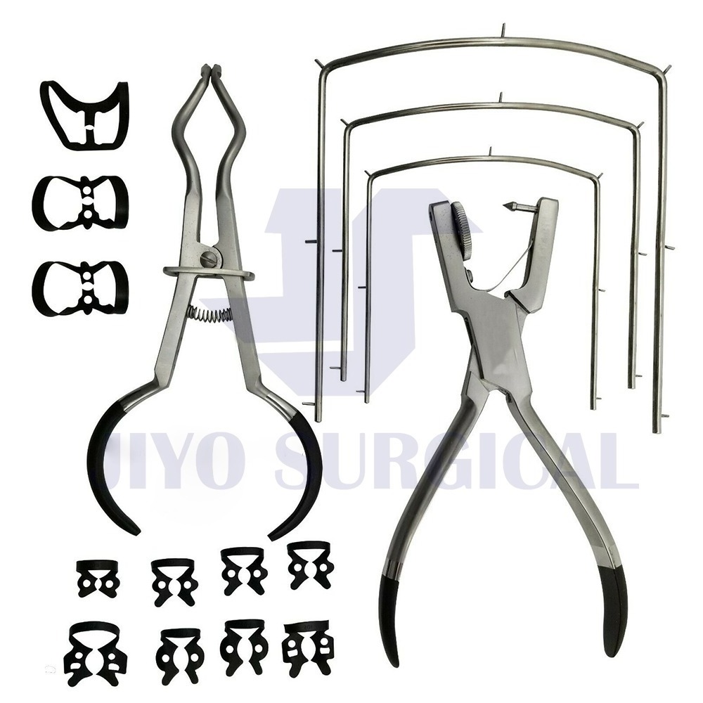 Top Of Our Production  High Quality Stainless Steel  Dental Instrument Rubber Dam Clamp Sets Surgical Instruments Kit