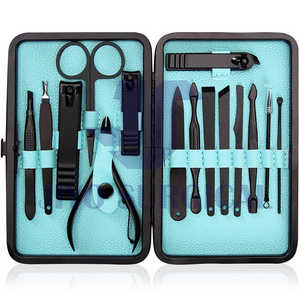 Stainless Steel Professional Grooming Kits Nail Care Tools / Manicure Set Nail Clippers Pedicure Kit 15/16/18 Pieces