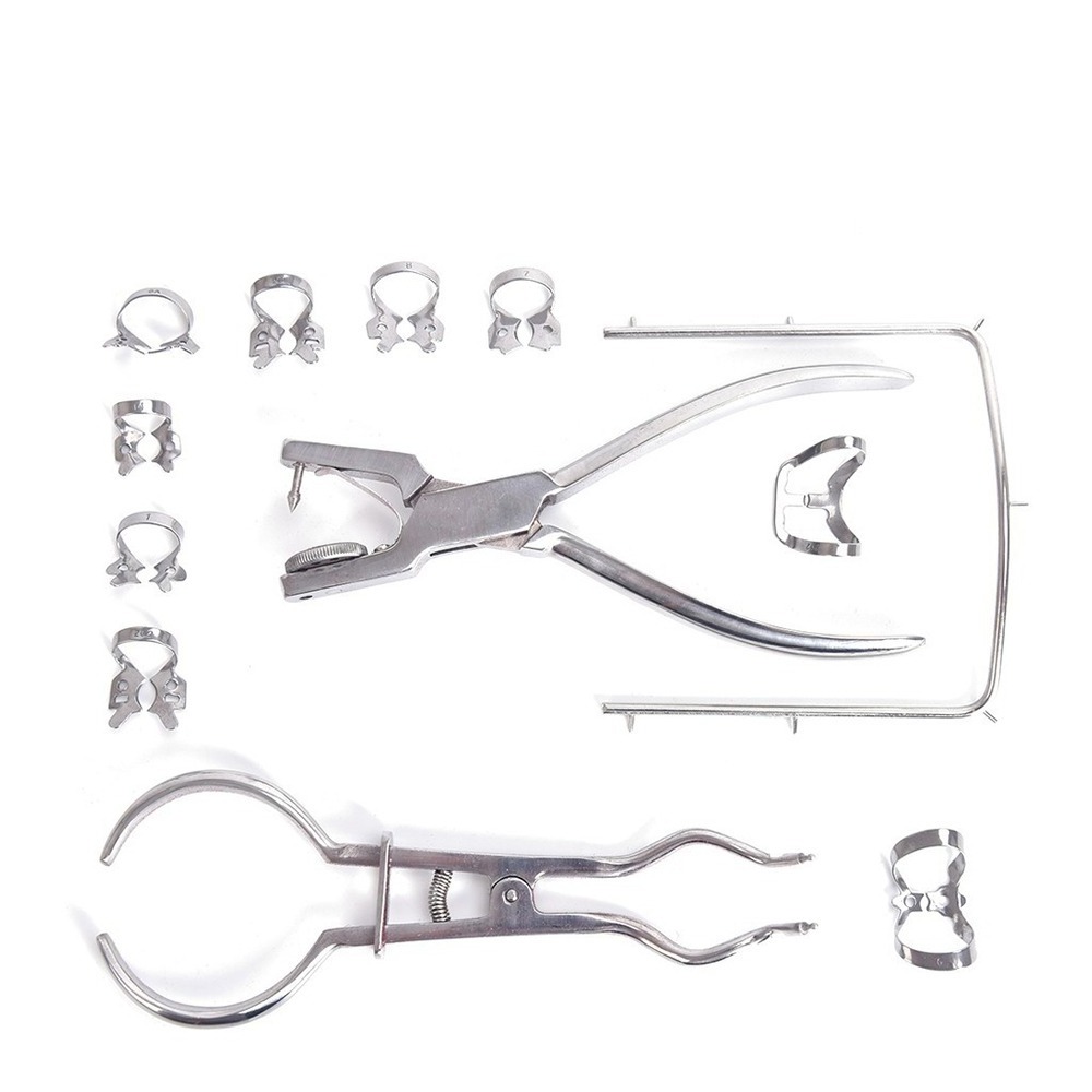 Top Of Our Production  High Quality Stainless Steel  Dental Instrument Rubber Dam Clamp Sets Surgical Instruments Kit