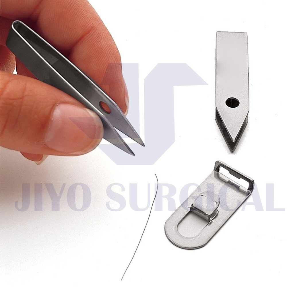 Tweezers Black Oxide Stainless Steel w/Keychain Clip By Jiyo Surgical Instruments Gripper Tweezers Black Oxide Steel w/ Keychain