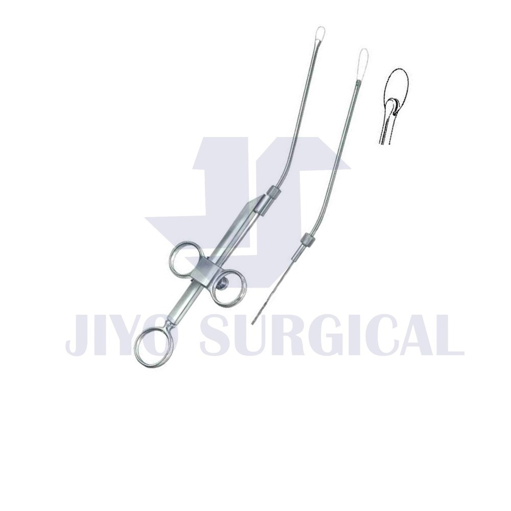 Stainless Steel  KRAUSE-VOSSPolypus Snares Ear Forceps, close tip, Length 18.5 cm/  Instruments/ Stainless Steel