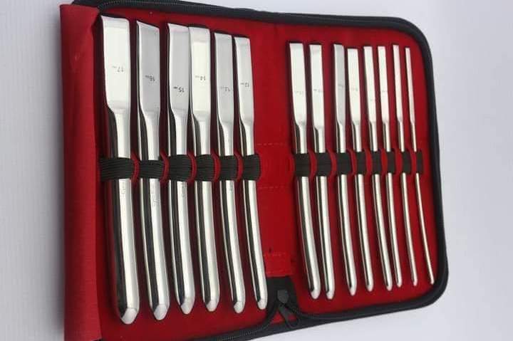 Top Of Our Production Hot Selling Hegar Dilator Set Uterine Urethral Diagnostic Surgical Sounds 8Pcs, with case