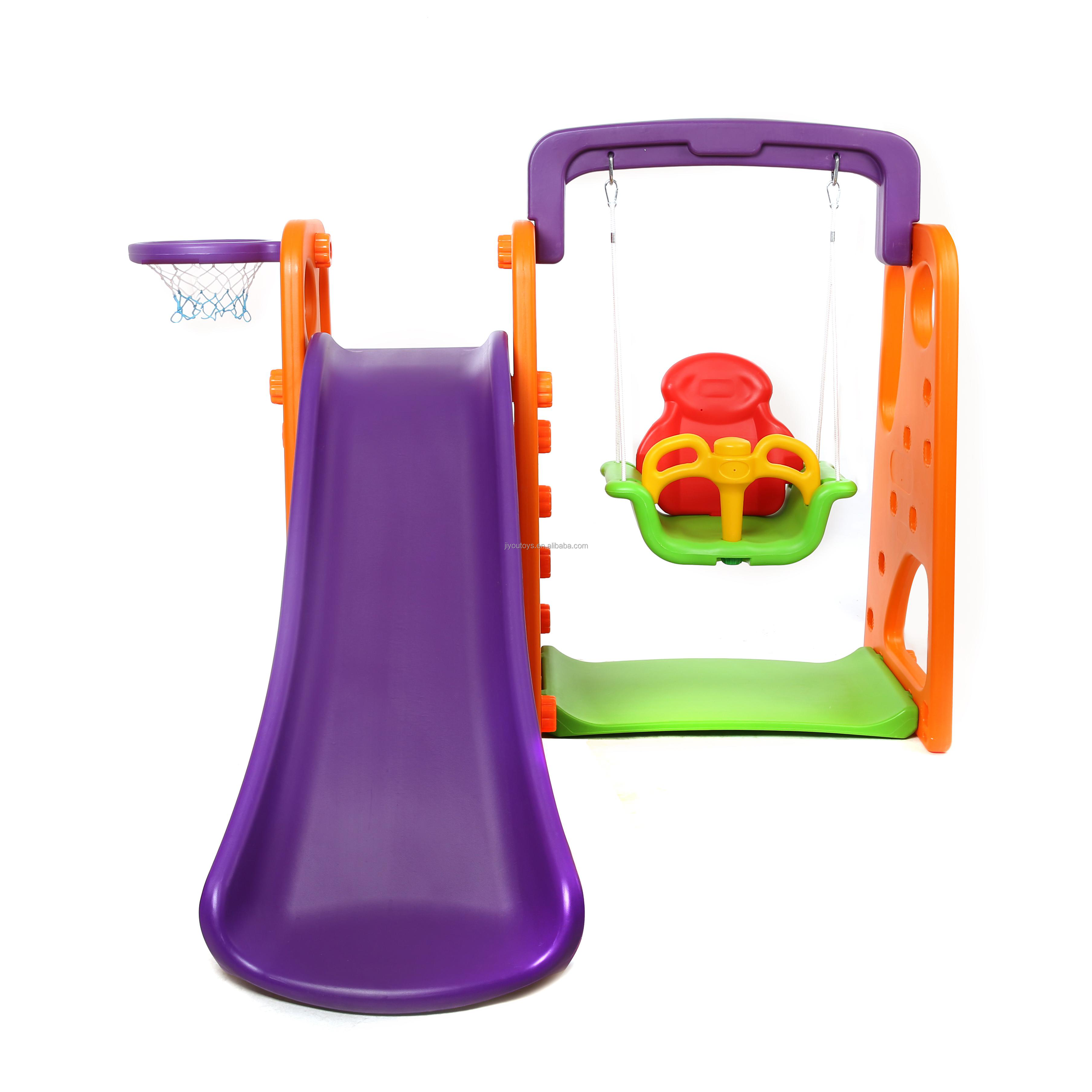 Cheap China Manufacturer  Indoor Plastic Baby Slide And Swing For Children And Kids  For Sale