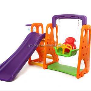 Cheap China Manufacturer  Indoor Plastic Baby Slide And Swing For Children And Kids  For Sale